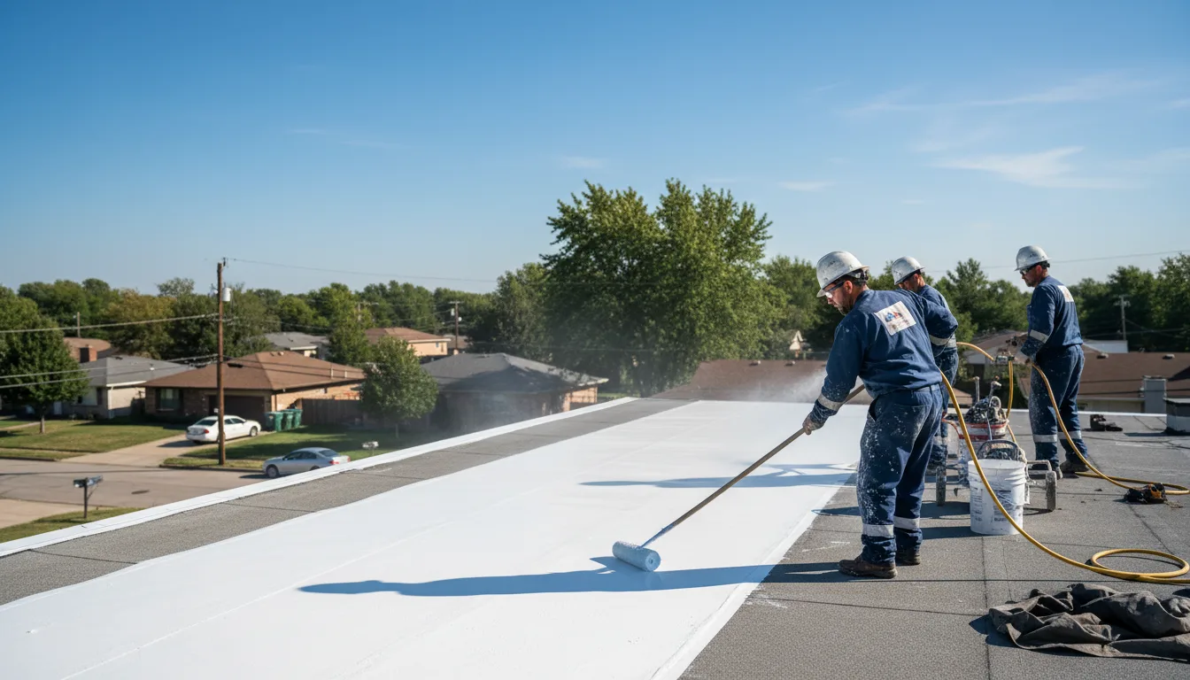 Commercial roof coating in West Bend, WI near me